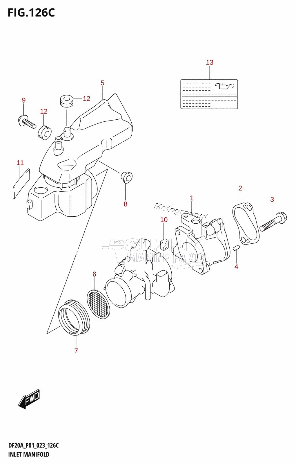 INLET MANIFOLD (DF20A,DF20AR,DF20AT,DF20ATH)