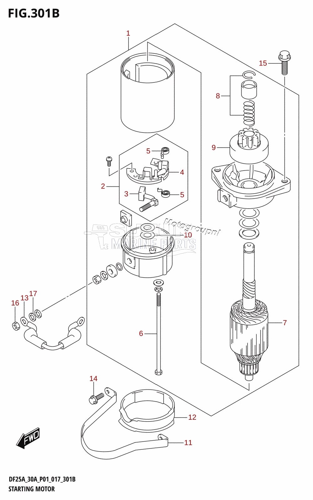 STARTING MOTOR (DF25AR:P01)