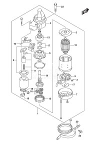 DF 150 drawing Starting Motor