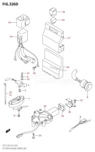 DF175T From 17502F-410001 (E03)  2014 drawing PTT SWITCH /​ ENGINE CONTROL UNIT (DF150ZG:E03)