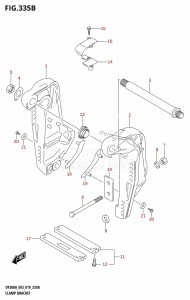 DF300AP From 30002P-910001 (E03)  2019 drawing CLAMP BRACKET (L-TRANSOM)