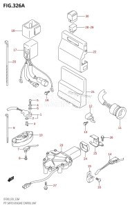 DF300 From 30002F-110001 (E03)  2011 drawing PTT SWITCH /​ ENGINE CONTROL UNIT