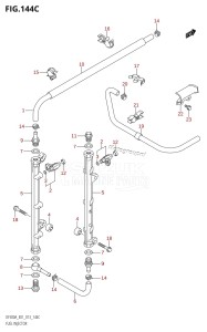 DF300A From 30002P-310001 (E40)  2013 drawing FUEL INJECTOR (DF250A:E01)