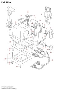 DF115AZ From 11503Z-310001 (E01 E40)  2013 drawing OPT:REMOTE CONTROL ASSY DUAL (1)