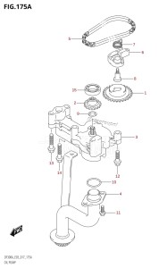 DF250A From 25003P-710001 (E03)  2017 drawing OIL PUMP