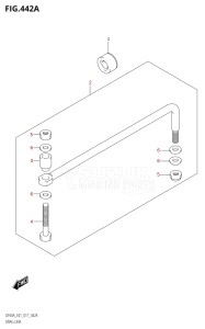 04003F-710001 (2017) 40hp E01-Gen. Export 1 (DF40A  DF40AQH  DF40ATH) DF40A drawing DRAG LINK (DF40A:E01)