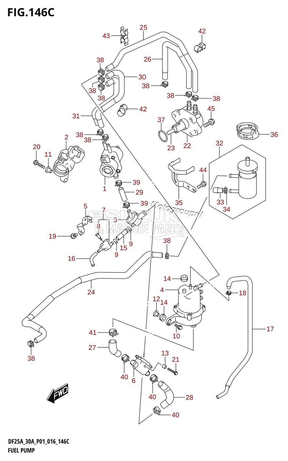 FUEL PUMP (DF25AT:P01)