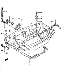 DT40 From 4002-403021 ()  1984 drawing LOWER COVER