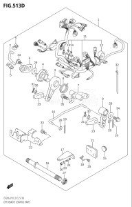 00995F-240001 (2022) 9.9hp E03-USA (DF9.9BTH) DF9.9B drawing OPT:REMOTE CONTROL PARTS (DF20A:P40)