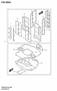 DF250AP From 25003P-910001 (E03)  2019 drawing OPT:GASKET SET