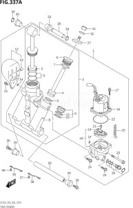 25003Z-040001 (2020) 250hp E03-USA (DF250Z  DF250Z) DF250Z drawing TRIM CYLINDER (L-TRANSOM)