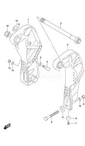 Outboard DF 50A drawing Clamp Bracket