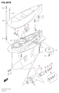 DF250 From 25003F-910001 (E03)  2019 drawing GEAR CASE (DF225T,DF250T)