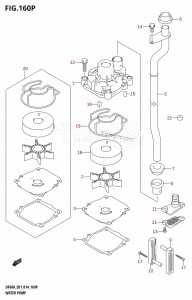 DF40A From 04003F-410001 (E01)  2014 drawing WATER PUMP (DF50AVTH:E01)