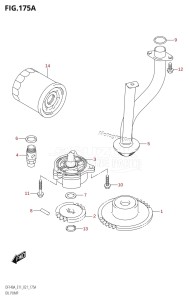 DF115A From 11503F-140001 (E11 E40)  2021 drawing OIL PUMP