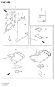 DF40 From 04001F-971001 (E01)  1999 drawing OPT:GASKET SET