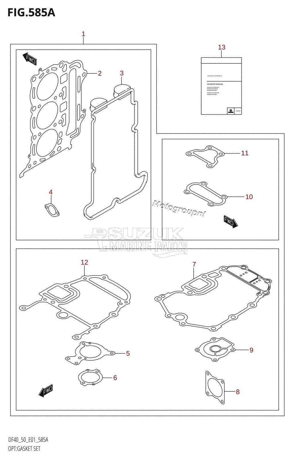 OPT:GASKET SET