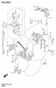 DF325A From 32501F-140001 (E01 E40)  2021 drawing HARNESS (020,021)