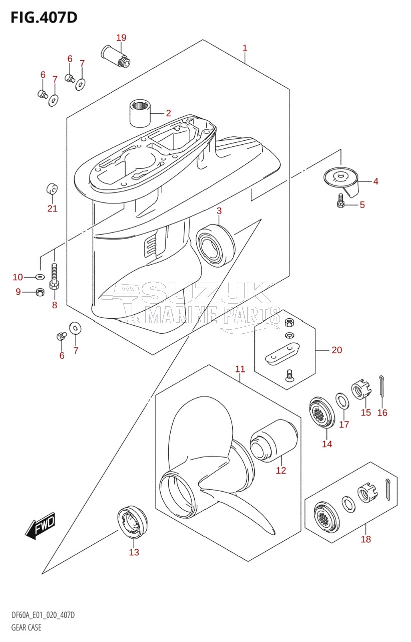 GEAR CASE (DF60A:E40)