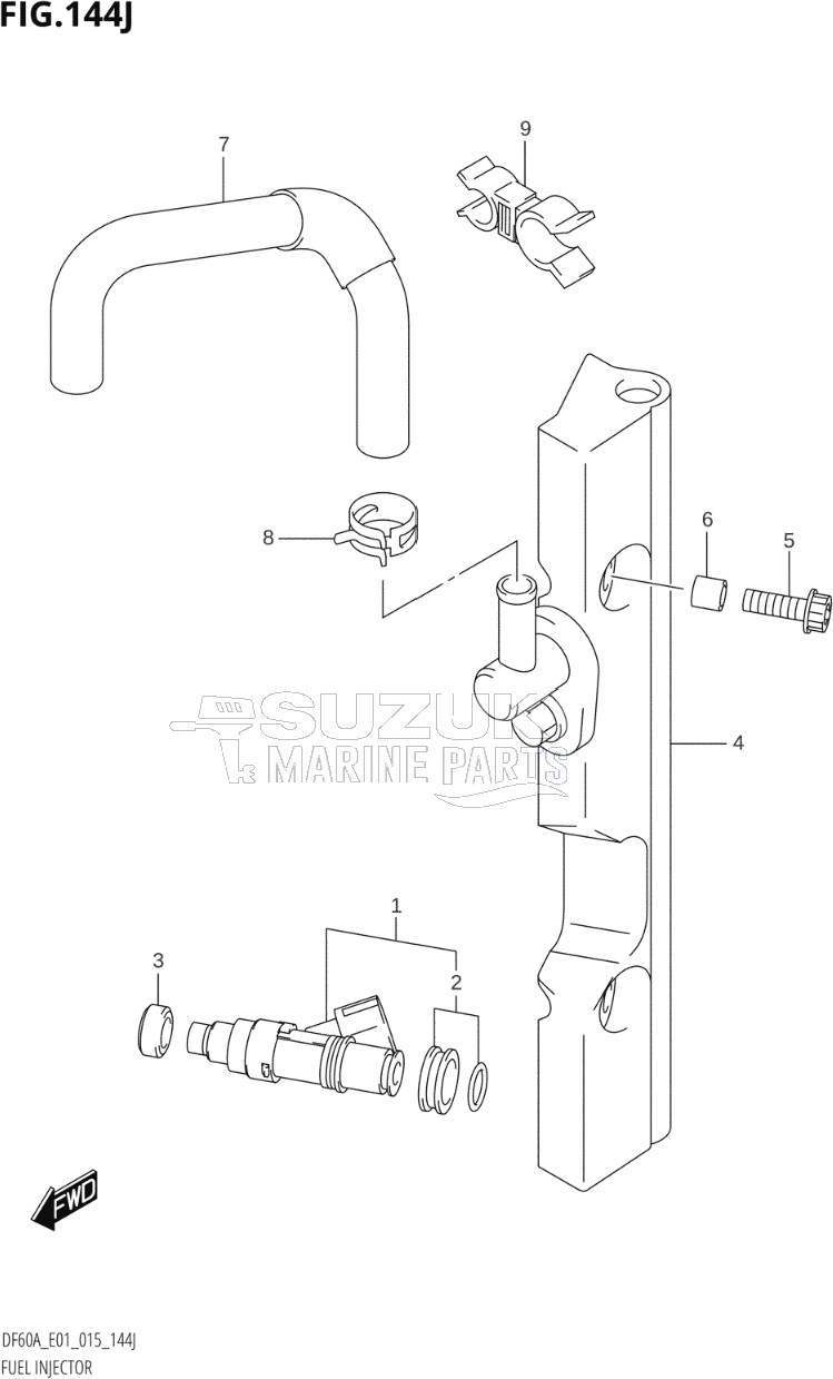 FUEL INJECTOR (DF60AQH:E01)