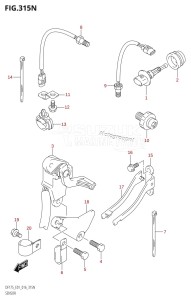 DF175TG From 17502F-610001 (E01 E40)  2016 drawing SENSOR (DF175Z:E01)