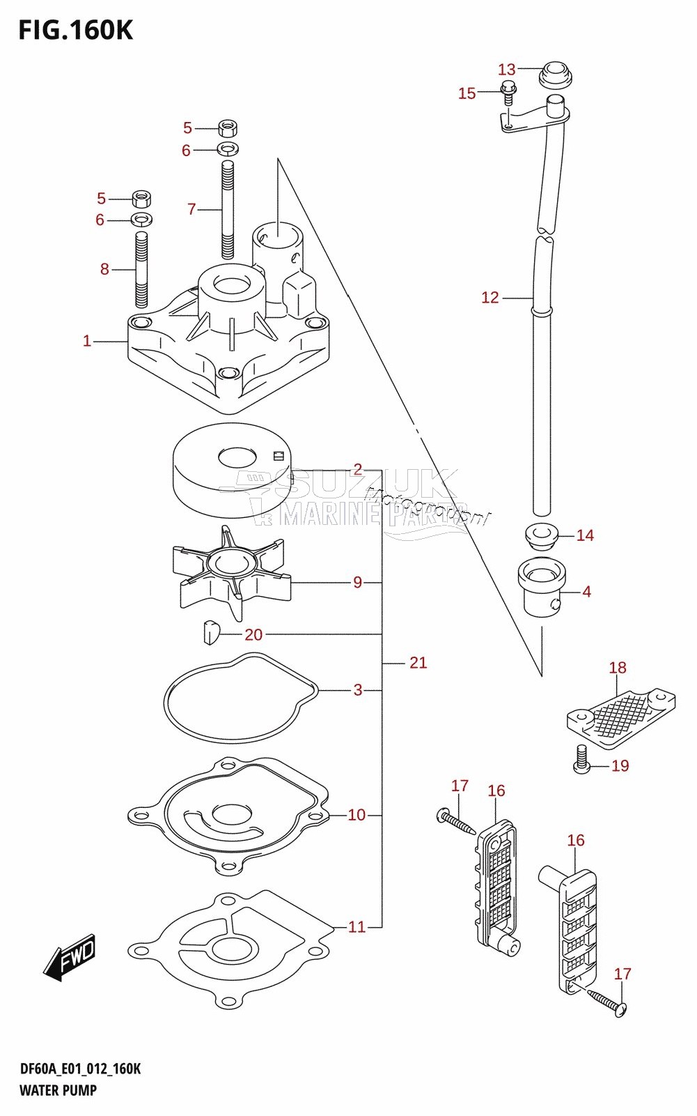 WATER PUMP (DF60ATH:E01)