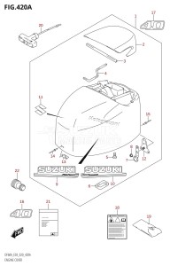 DF50A From 05003F-210001 (E03)  2012 drawing ENGINE COVER (DF40A)