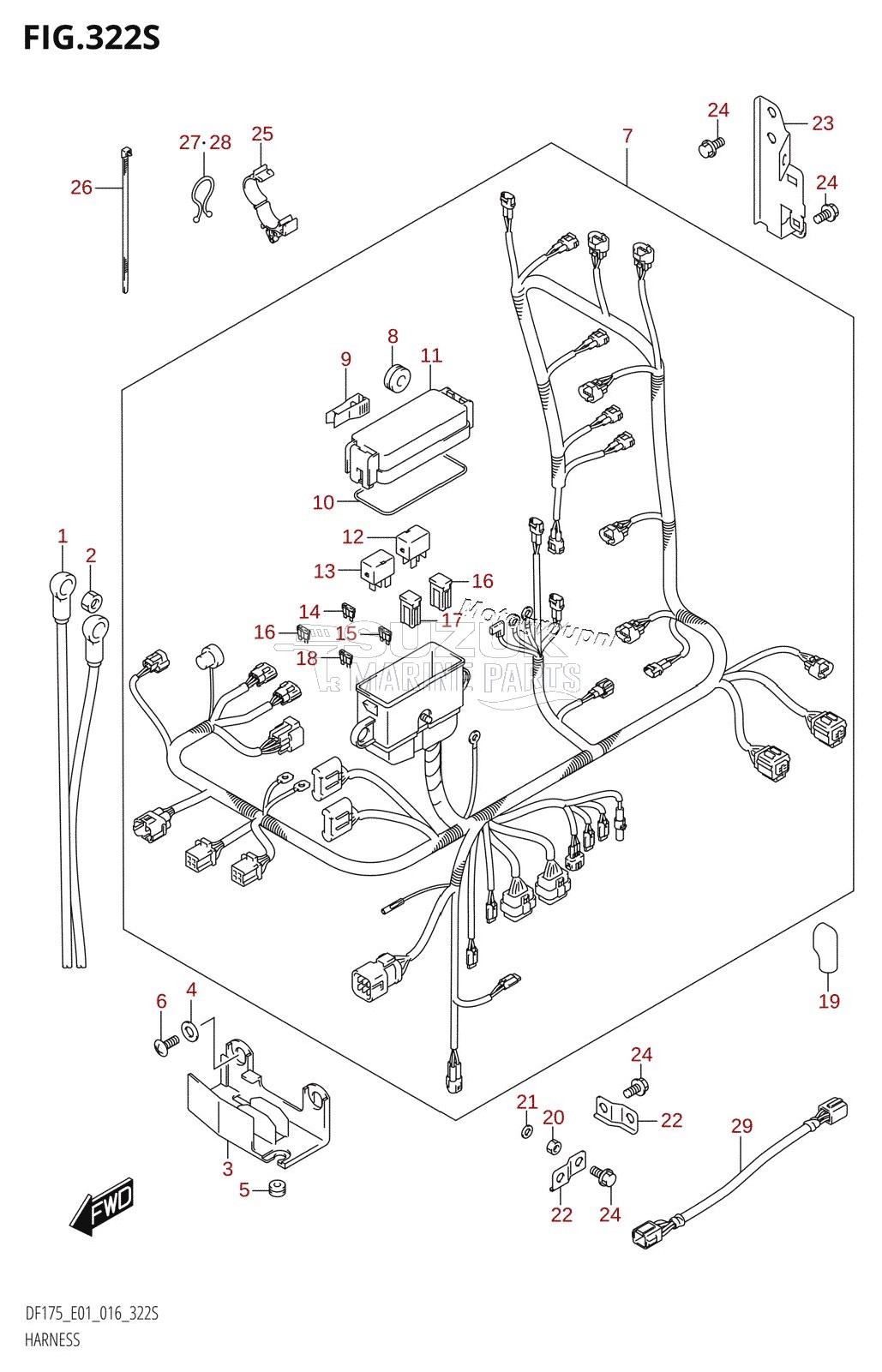 HARNESS (DF175ZG:E40)