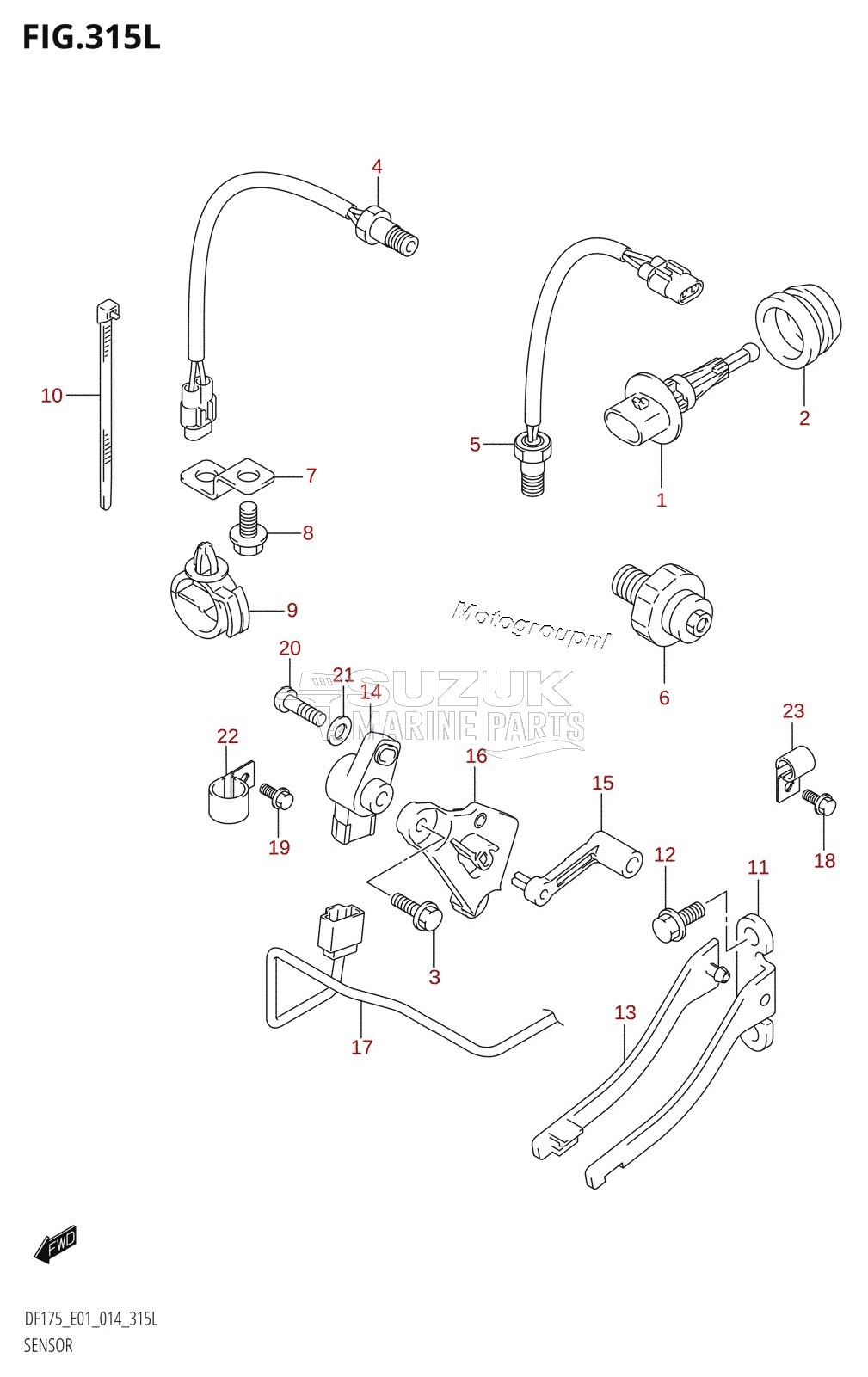 SENSOR (DF175TG:E01)