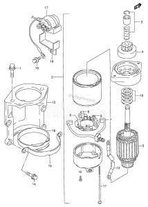 DT60 From 06002-030001 ()  2000 drawing STARTING MOTOR (DT60WT /​ WQ)