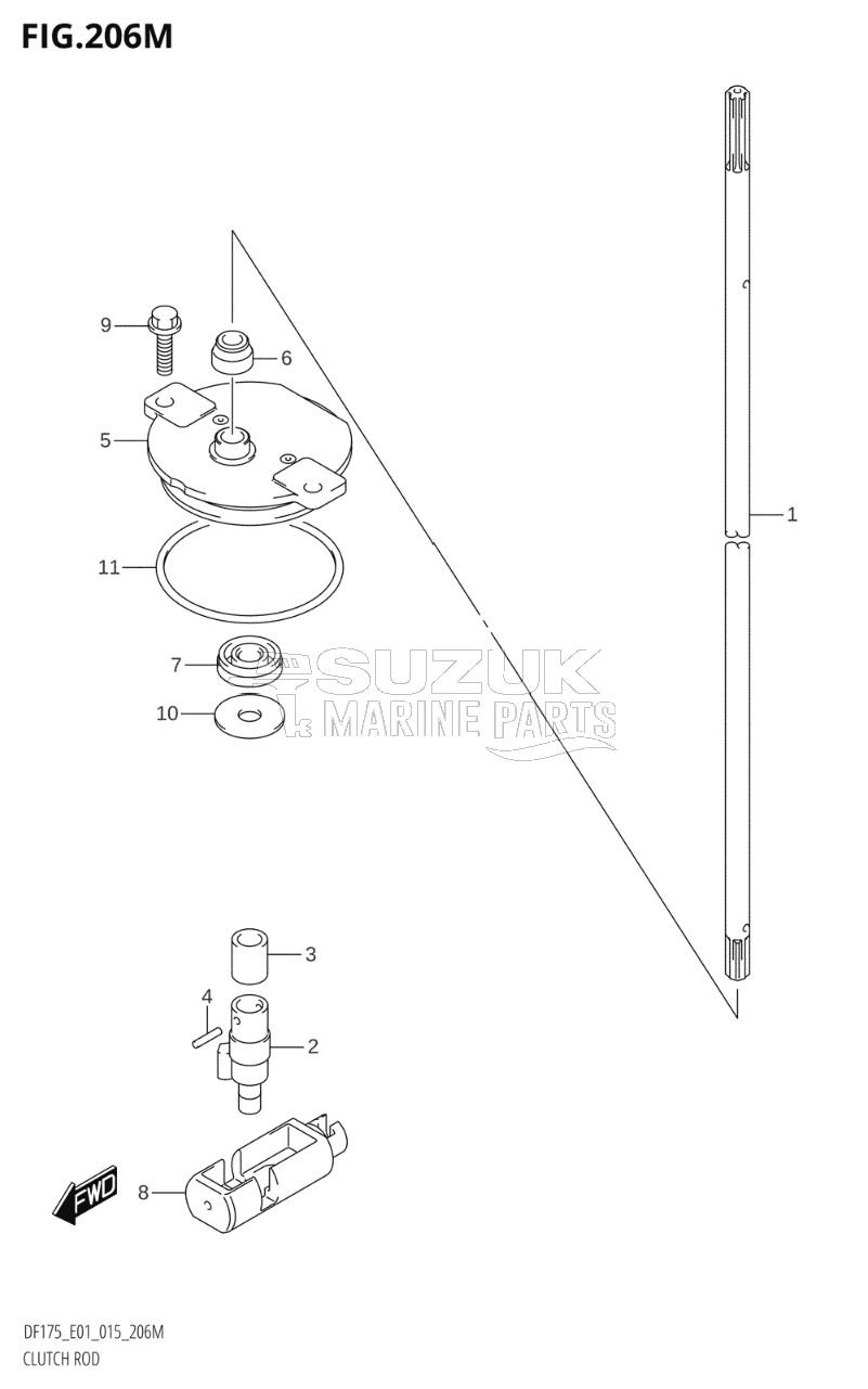 CLUTCH ROD (DF175TG:E40)