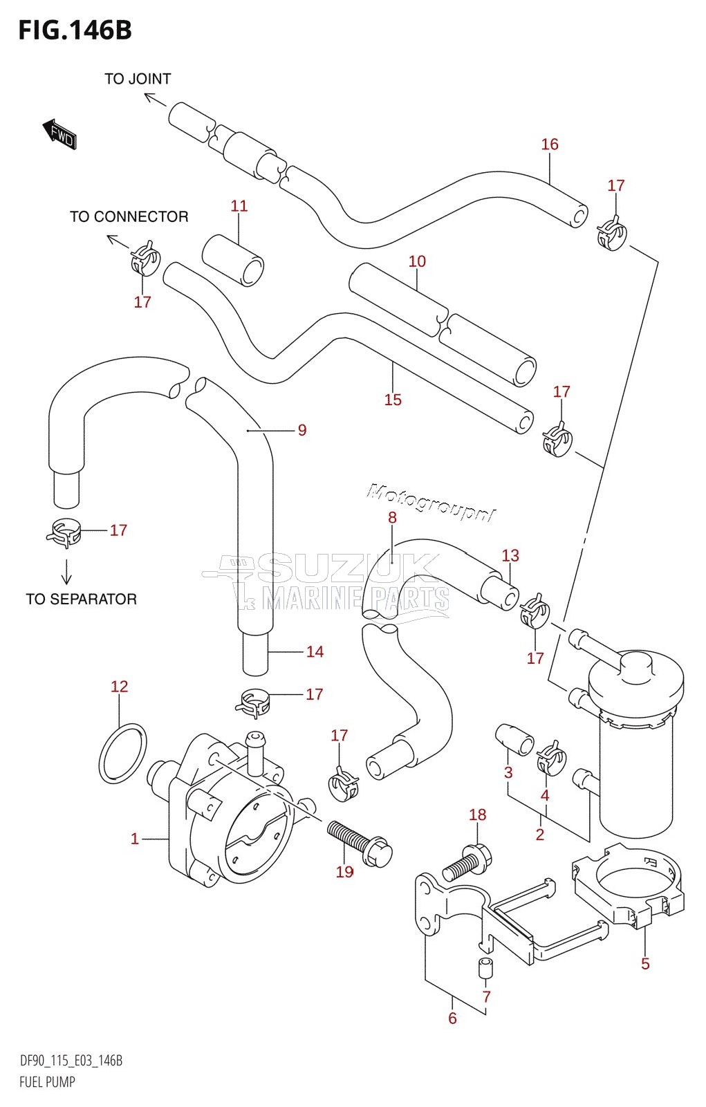 FUEL PUMP (K6,K7,K8,K9,K10,011)