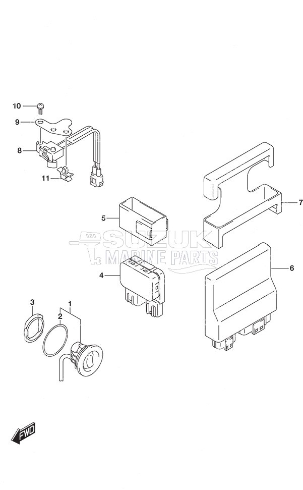 PTT Switch/Engine Control Unit