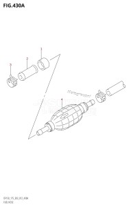 DF150Z From 15002Z-210001 (E03)  2012 drawing FUEL HOSE (DF150T:E03)