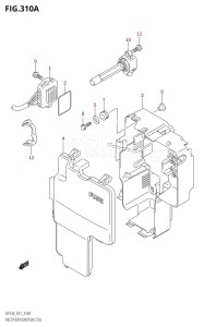 DF200 From 20001F-510001 (E01 E40)  2005 drawing RECTIFIER /​ IGNITION COIL