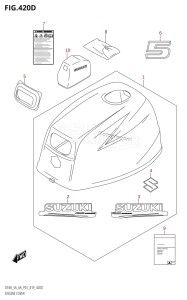 DF6A From 00603F-910001 (P01)  2019 drawing ENGINE COVER (DF5A)