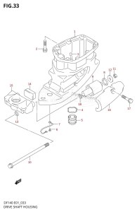 DF140Z From 14002Z-110001 (E03)  2011 drawing DRIVE SHAFT HOUSING