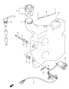 DT150 From 15003-971001 ()  1999 drawing OIL TANK (DT150(S) /​ 200)