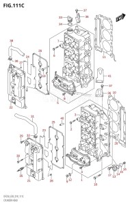 DF250 From 25003F-910001 (E03)  2019 drawing CYLINDER HEAD (DF250ST)