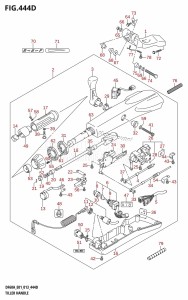 DF40A From 04003F-310001 (E01)  2013 drawing TILLER HANDLE (DF60AQH:E01)