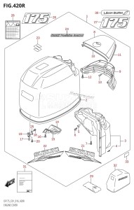 DF175TG From 17502F-610001 (E01 E40)  2016 drawing ENGINE COVER (DF175TG:E40,DF175ZG:E40)