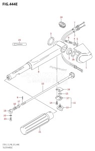 DT9.9 From 00993K-310001 (P36 P40)  2013 drawing TILLER HANDLE (DT15K:P36)