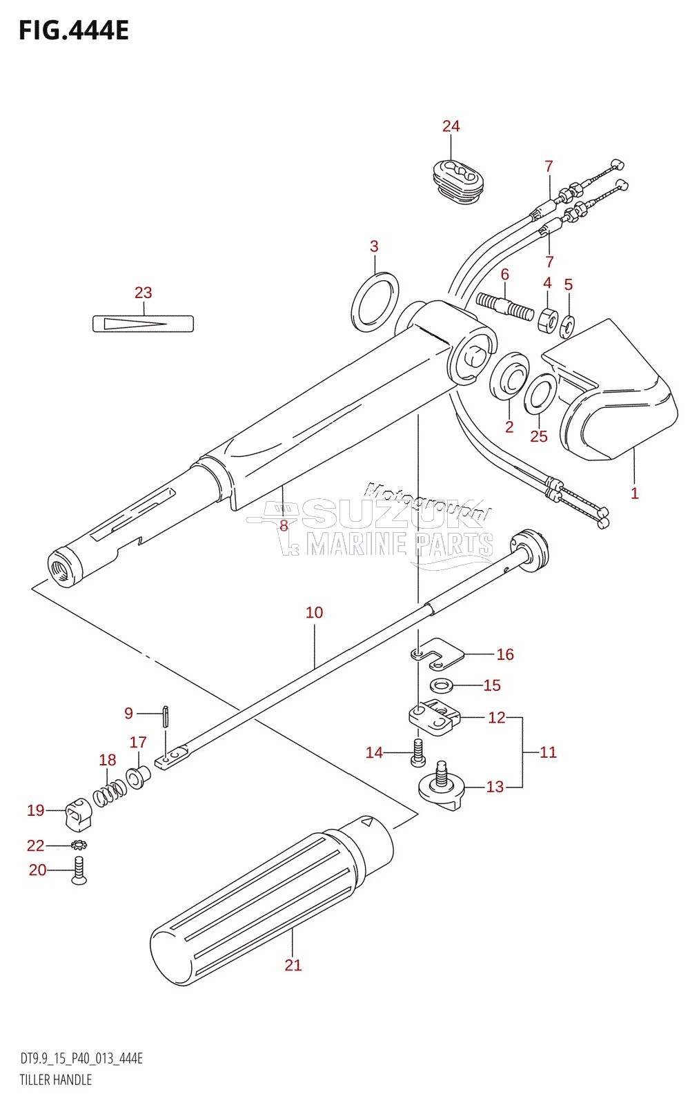 TILLER HANDLE (DT15K:P36)