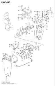 02002F-040001 (2020) 20hp P01-Gen. Export 1 (DF20A  DF20AR  DF20AT  DF20ATH) DF20A drawing OPT:REMOTE CONTROL ASSY SINGLE (2) (DF20AR,DF20AT)