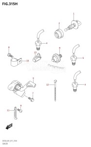 DF225T From 22503F-710001 (E01 E40)  2017 drawing SENSOR (DF225Z:E40)