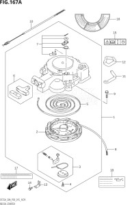 03003F-510001 (2005) 30hp P03-U.S.A (DF30AT  DF30ATH  DT30K10  DT30RK10) DF30A drawing RECOIL STARTER