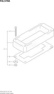 02504F-910001 (2019) 25hp P01-Gen. Export 1 (DF25A  DF25AR  DF25AT  DF25ATH) DF25A drawing OPT:REMOTE CONTROL SPACER (DF25A,DF25ATH,DF30A,DF30ATH,DF30AQ)