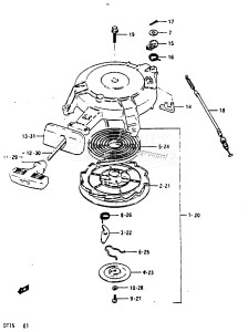 DT15 From 01501-613086 ()  1986 drawing STARTER