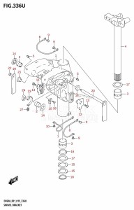 DF40A From 04003F-510001 (E01 E13)  2015 drawing SWIVEL BRACKET (DF60AVTH:E40)