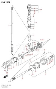 DF175A From 17503F-340001 (E11 E40)  2023 drawing TRANSMISSION (DF150AS:(022,023))